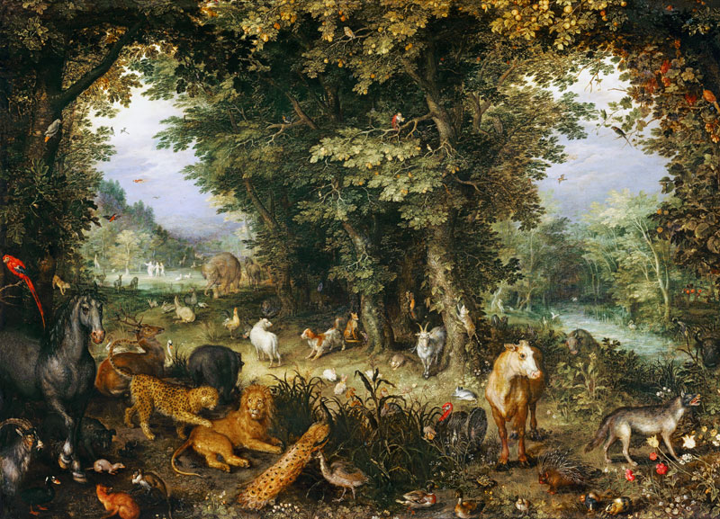 Das irdische Paradies. von Jan Brueghel d. Ä.
