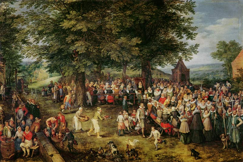 The Wedding Banquet von Jan Brueghel d. Ä.