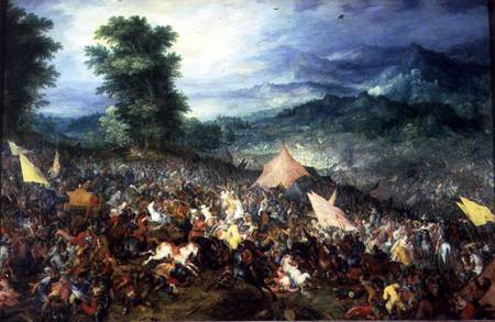 The Battle of Arbelles, or the Battle of Issus von Jan Brueghel d. Ä.