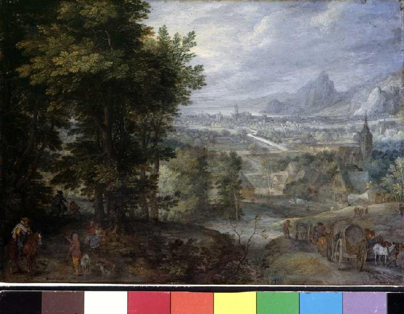 Bewaldete Landschaft von Jan Brueghel d. Ä.