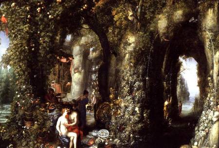 A Fantastic cave with Odysseus and Calypso von Jan Brueghel d. Ä.
