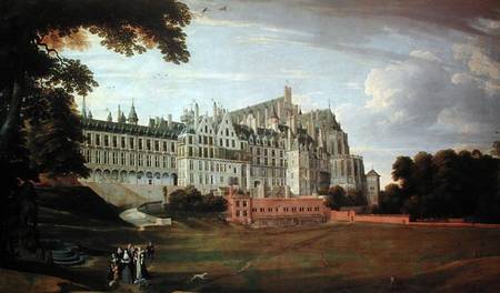 Infanta Isabella Clara Eugenia (1556-1663) Strolling in the grounds of the Palace in Brussels von Jan Brueghel d. Ä.