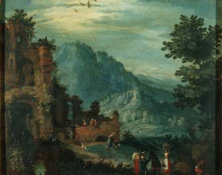 Landscape with classical ruins von Jan Brueghel d. Ä.