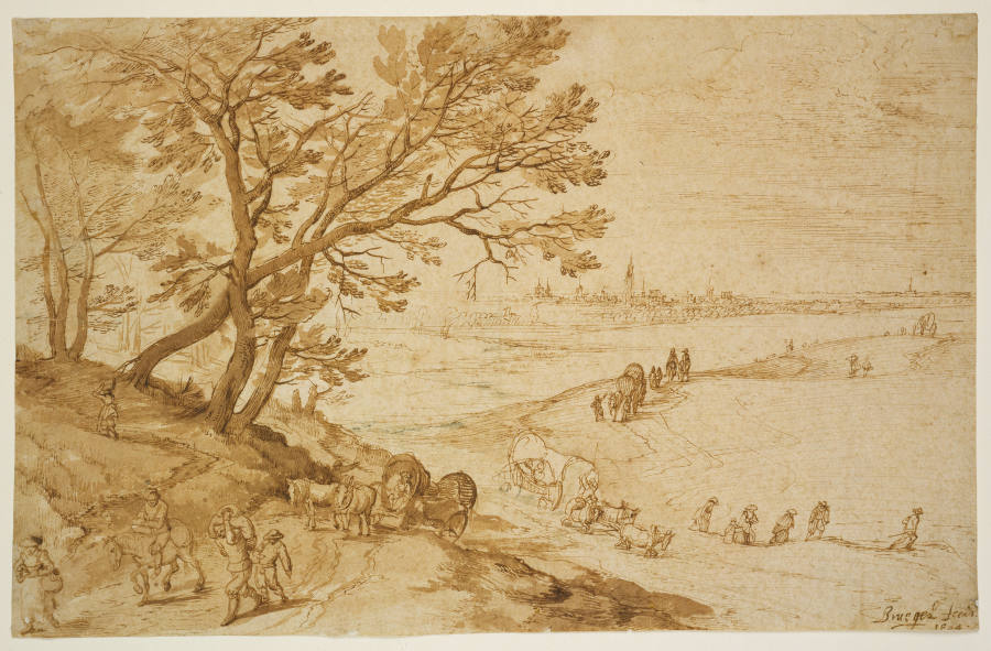 Landschaft mit Blick auf Antwerpen von Jan Brueghel d. Ä.
