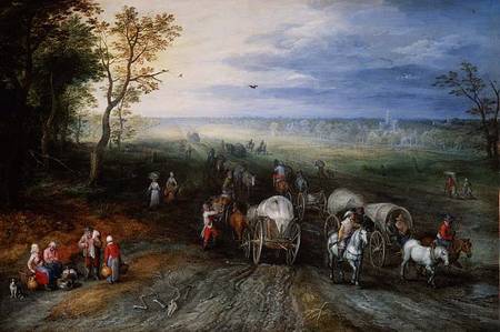 Returning from Market von Jan Brueghel d. Ä.