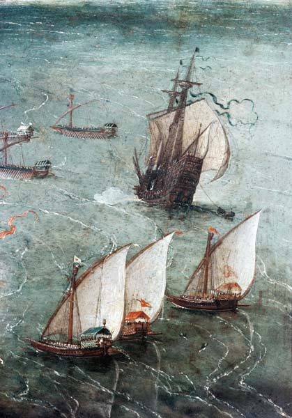 Schlacht vor den Toren Neapels. von Jan Brueghel d. Ä.