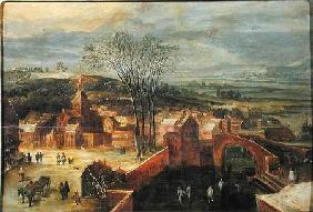 Landscape with Skaters