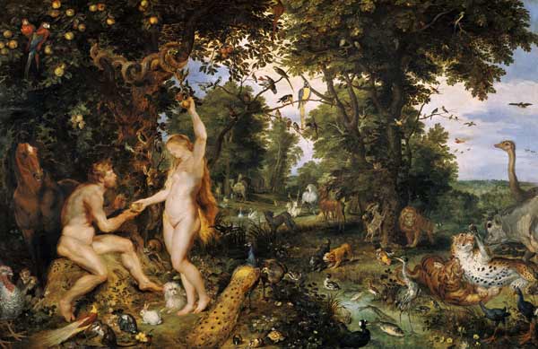 Adam and Eve in Paradise von Jan Brueghel d. J.