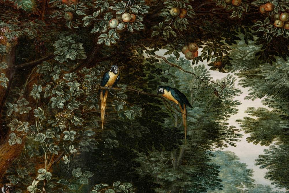 Allegorie der Elemente Erde und Wasser - Detail von Jan Brueghel d. J.