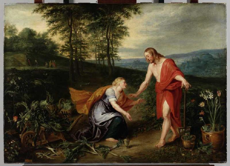 Noli me tangere (Erscheinung Christi als Gärtner vor Magdalena) von Jan Brueghel d. J.
