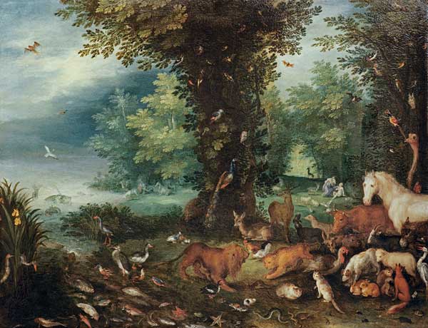 Paradisical landscape / J.Brueghel von Jan Brueghel d. J.