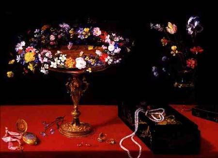 A Still Life of a Tazza with Flowers von Jan Brueghel d. J.