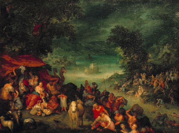The Flood with Noah s Ark/Brueghel/1601 von Jan Brueghel d. J.