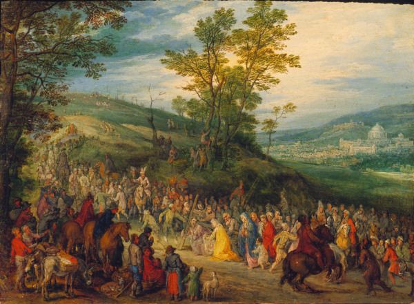 The Way to Calvary / Brueghel / c.1606 von Jan Brueghel d. J.