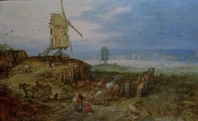 J.Brueghel t.E. / Landscape with Mills