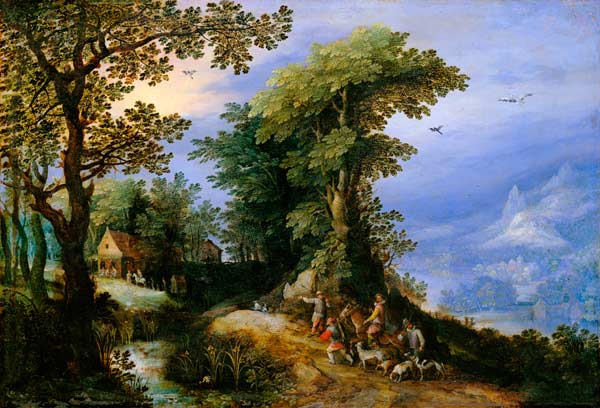 J.Brueghel t.E. / Return from the Hunt von Jan Brueghel d. J.