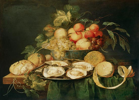 Stillleben mit Früchten und Austern von Jan Davidsz de Heem
