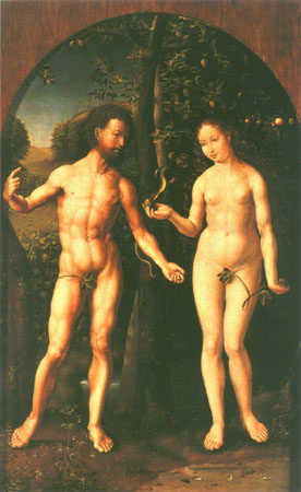 Adam und Eva von Jan Gossaert