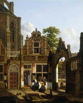 Ein Innenhof in den Niederlanden 1822