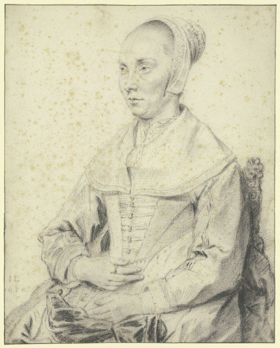 Bildnis einer in einem Sessel sitzenden Dame nach links von Jan Lievens