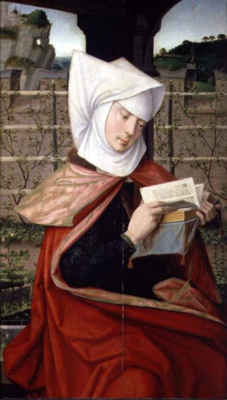 Emerency, the mother of St. Anne, panel from the extreme left-hand side of a polyptych of the Geneal von Jan Provost
