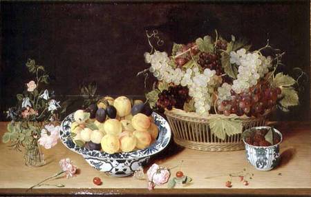 Still Life of Fruit and Flowers von Jan Soreau