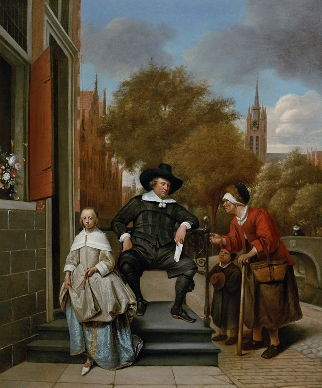 The Burgher of Delft and his Daughter von Jan Steen