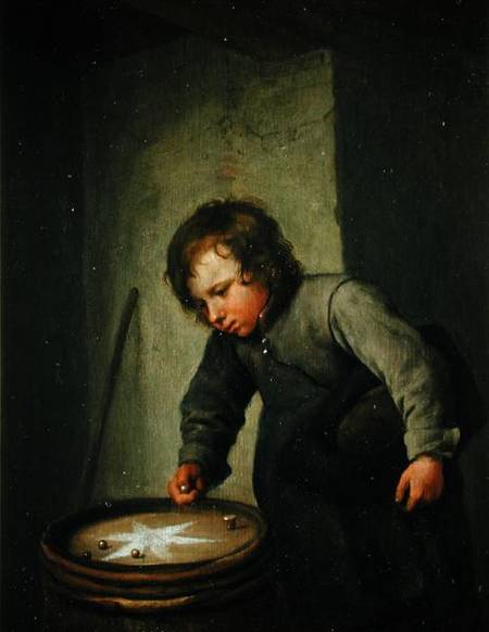 Boy Playing with Marbles von Jan Steen