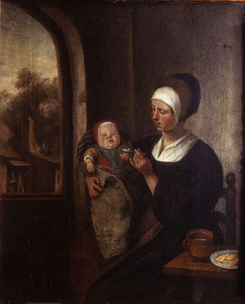 Jan Steen/ Mutter und Kind/Frühwerk von Jan Steen