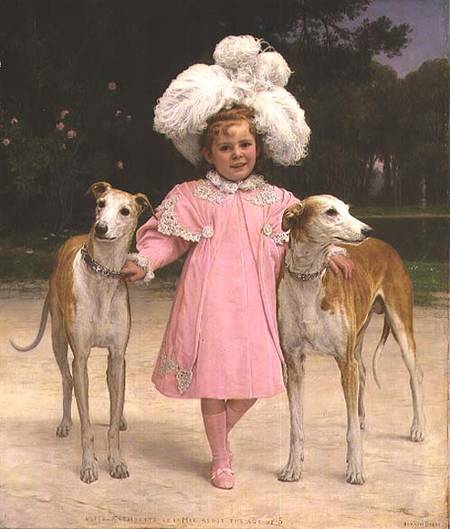 Alice Antoinette de la Mar, aged five von Jan van Beers