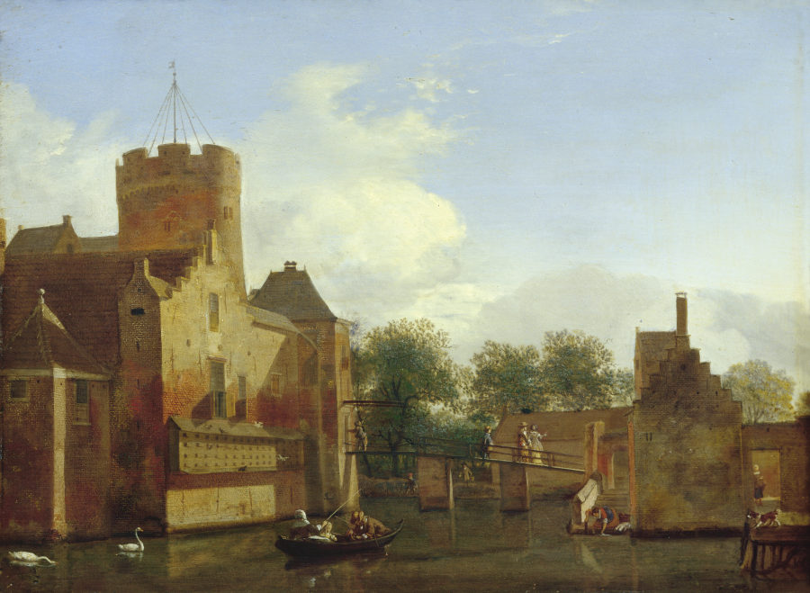 Schloss Loenersloot in Holland von Jan van der Heyden