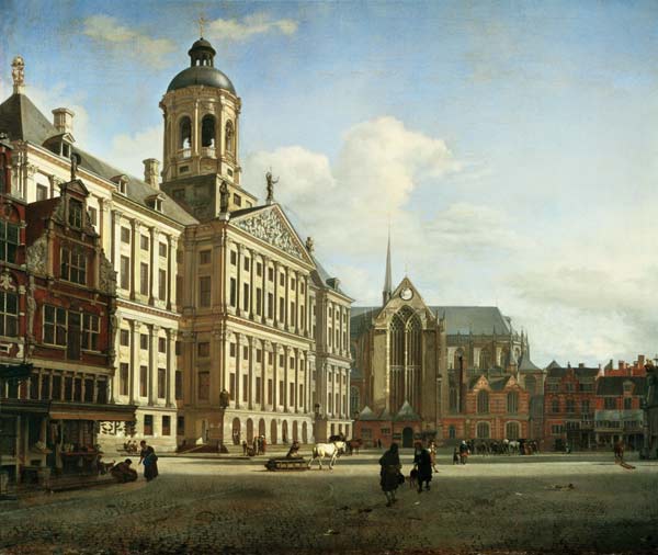 The New Town Hall, Amsterdam von Jan van der Heyden