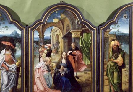 The Adoration of the Kings, the Two Wings Depicting Melchior and the King Balthazzar von Jan van Doornik