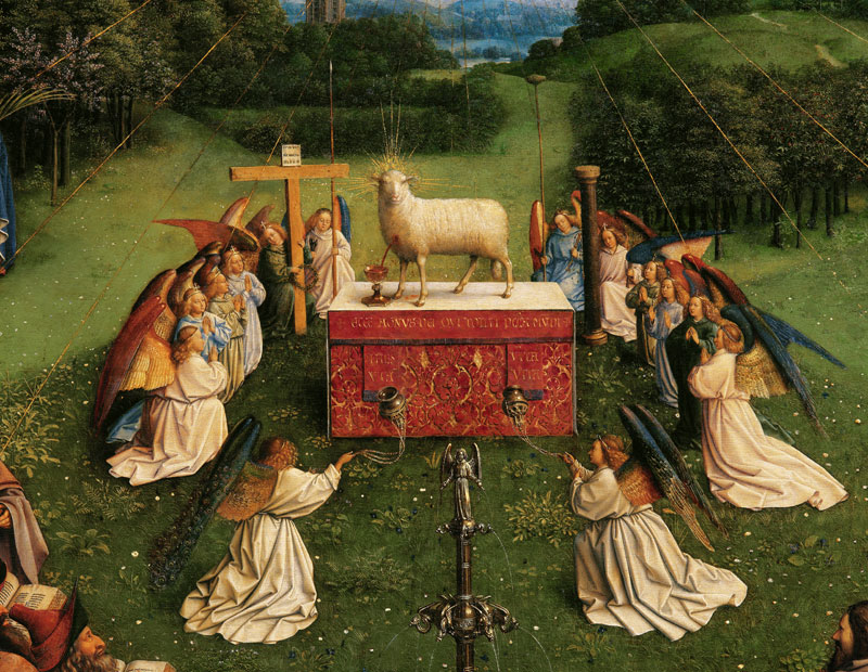 Genter Altar, Agnus Dei von Jan van Eyck