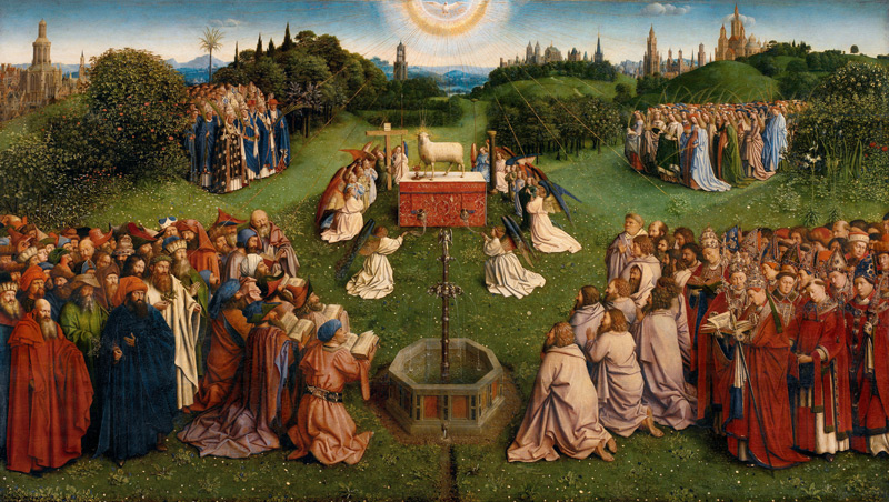 Genter Altar - Lammanbetung von Jan van Eyck