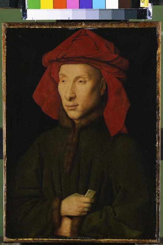 Bildnis des Giovanni Arnolfini. von Jan van Eyck
