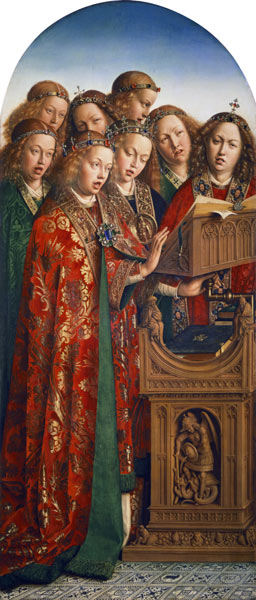 Genter Altar - Singende Engel von Jan van Eyck