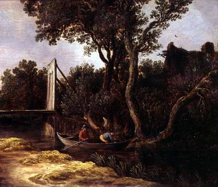Landscape with Bridge von Jan van Goyen