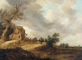 Landscape with Figures Outside an Inn 1643