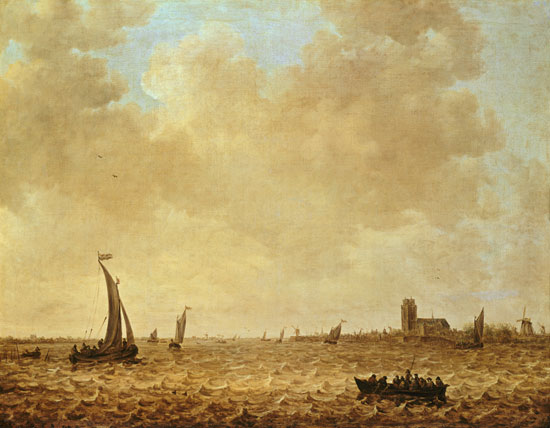 View of the Old Maas, Dordrecht von Jan van Goyen