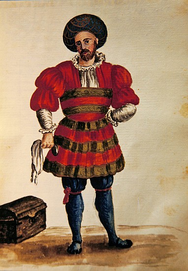 A Venetian Traveller von Jan van Grevenbroeck