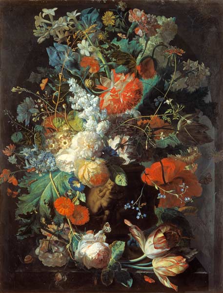 Stilleben mit Blumen von Jan van Huysum