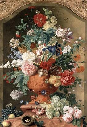 Flowers in a Terracotta Vase 1736