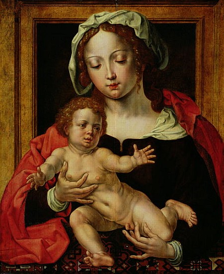 Virgin and Child von Jan (Mabuse) Gossaert
