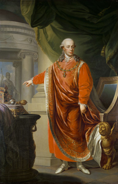 Kaiser Leopold II. von Österreich im Toisson-Ornat. von János Donath