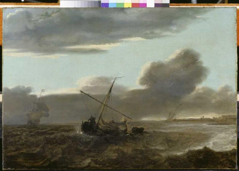 Schiffe auf stürmischer See. von Jan Theunisz (gen.Jan Maet) Blanckerhoff