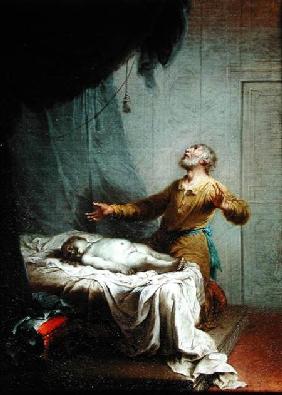 Elijah, on his Knees, Invoking the Lord to Resurrect the Son of the Shunamite Widow