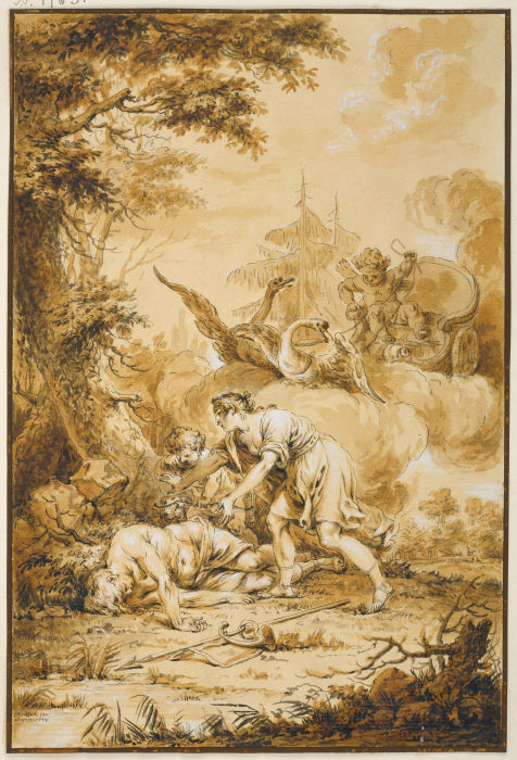 Venus und Adonis von Januarius Zick