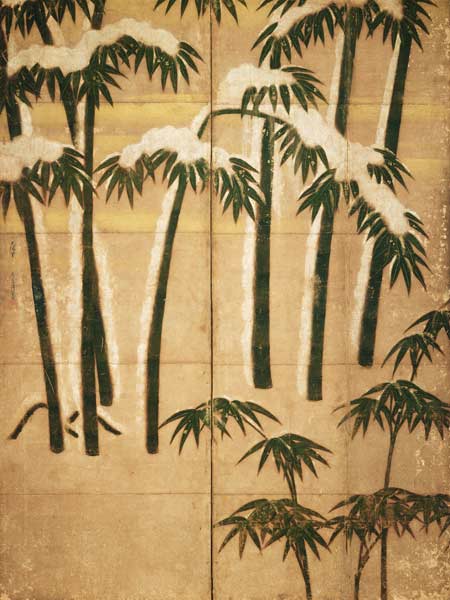 Bamboo, Momoyama Period (1568-1615) (ink on paper) von Japanese School