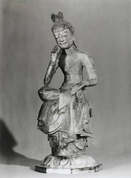 Bodhisattva Seated in a Meditative Pose von Japanese School